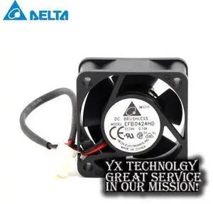 Delta 40*40*20mm EFB0424HD double ball 4020 24V 0.1A 4CM inverter cooling fan Delta 40*40*20mm EFB0424HD double ball 4020 24V 0.1A 4CM inverter cooling fan