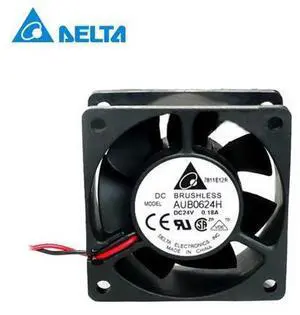 Delta AUB0624H 24V 0.11A 6CM 6025 2-wire inverter fan cooling Delta AUB0624H 24V 0.11A 6CM 6025 2-wire inverter fan cooling