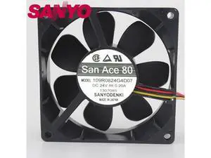 1pcs 109R0824G4D07 24V 0.2A 8025 80*80*25mm server inverter cooling fan 1pcs 109R0824G4D07 24V 0.2A 8025 80*80*25mm server inverter cooling fan