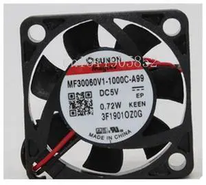 MF30060V1-1000C-A99 Server Cooling Fan DC 5V 0.72W 30x30x6mm 2-wire MF30060V1-1000C-A99 Server Cooling Fan DC 5V 0.72W 30x30x6mm 2-wire