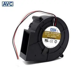AVC 9733 DC 12V 1.32A BA10033B12H 3 wire turbine cooling fan blower AVC 9733 DC 12V 1.32A BA10033B12H 3 wire turbine cooling fan blower