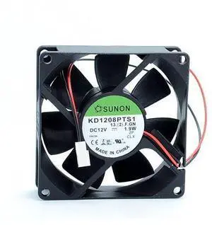 KD1208PTS1 80*80*25mm 8025 12V 1.9W low-current power supply chassis cooling fan KD1208PTS1 80*80*25mm 8025 12V 1.9W low-current power supply chassis cooling fan