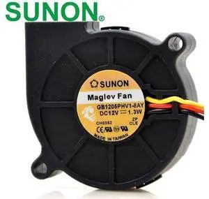 1pcs GB1205PHV1-8AY 12V 1.3W 5015 5CM three-line turbo cooling fan 1pcs GB1205PHV1-8AY 12V 1.3W 5015 5CM three-line turbo cooling fan