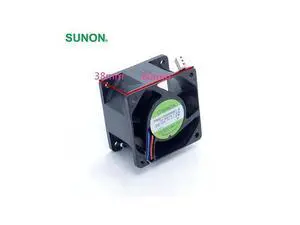 SUNON 6038 winds of 6CM server fan 12V 11.2W PMD1206PMB1-A 60*60*38mm SUNON 6038 winds of 6CM server fan 12V 11.2W PMD1206PMB1-A 60*60*38mm