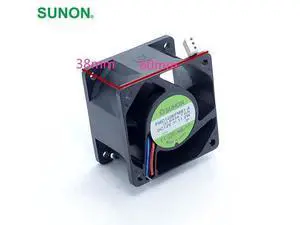 SUNON 6038 winds of 6CM server fan 12V 11.2W PMD1206PMB1-A 60*60*38mm SUNON 6038 winds of 6CM server fan 12V 11.2W PMD1206PMB1-A 60*60*38mm