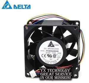 Delta Large wind PFB0824DHE 24V 8cm 1.63A four-wire PWM inverter fan 80*80*38MM Delta Large wind PFB0824DHE 24V 8cm 1.63A four-wire PWM inverter fan 80*80*38MM