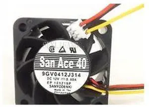 9GV0412J314 Server Square Fan DC 12V 0.60A 40x40x28mm 3-wire 9GV0412J314 Server Square Fan DC 12V 0.60A 40x40x28mm 3-wire