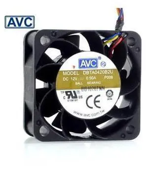 AVC New 4020 4CM wind capacity 12V 0.50A DBTA0420B2U PWM fan speed control 40*40*20mm AVC New 4020 4CM wind capacity 12V 0.50A DBTA0420B2U PWM fan speed control 40*40*20mm
