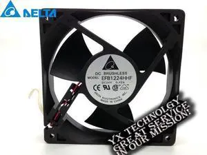delta Drive 12032 12cm dual ball bearing fan 24V 0.42A EFB1224HHF 120*120*32mm delta Drive 12032 12cm dual ball bearing fan 24V 0.42A EFB1224HHF 120*120*32mm