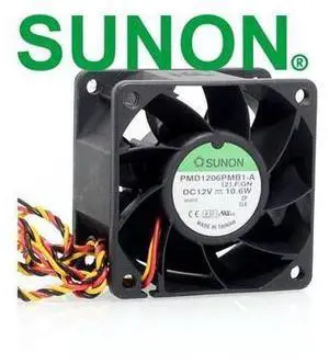2pcs New 6038 dual ball bearing fan 12V 10.6W server PMD1206PMB1-A 60*60*38mm 2pcs New 6038 dual ball bearing fan 12V 10.6W server PMD1206PMB1-A 60*60*38mm