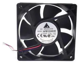 New AFB1224SHE 12038 24V 0.75A fan dual ball wind capacity inverter durable for Delta 120*120*38mm New AFB1224SHE 12038 24V 0.75A fan dual ball wind capacity inverter durable for Delta 120*120*38mm