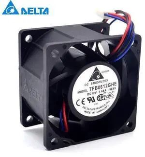 Delta 6038 6cm winds of fan 12V 1.68A TFB0612GHE-FOO supports gun 60*60*38mm Delta 6038 6cm winds of fan 12V 1.68A TFB0612GHE-FOO supports gun 60*60*38mm