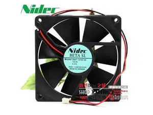 Nidec D09T-12TS1 9.2CM 9225 9CM 12V 0.37A two-wire wind chassis power supply fan Nidec D09T-12TS1 9.2CM 9225 9CM 12V 0.37A two-wire wind chassis power supply fan