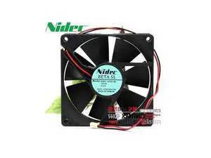 Nidec D09T-12TS1 9.2CM 9225 9CM 12V 0.37A two-wire wind chassis power supply fan Nidec D09T-12TS1 9.2CM 9225 9CM 12V 0.37A two-wire wind chassis power supply fan