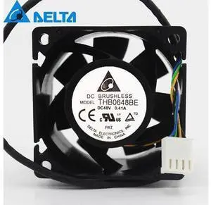 1pcs THB0648BE 6038 6CM 60*60*38mm 48V 0.41A 4 wire PWM server fans 1pcs THB0648BE 6038 6CM 60*60*38mm 48V 0.41A 4 wire PWM server fans