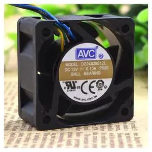 4cm 4020 12V 0.10A DS04020B12L 3-wire Dual Ball Cooling Fan 4cm 4020 12V 0.10A DS04020B12L 3-wire Dual Ball Cooling Fan