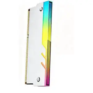 2Pack PC Memory Heartsink Module Radiator Memory Coolers 5V ARGB Aluminum Alloy Vest Compatible DDR4 DDR5 (White) 2Pack PC Memory Heartsink Module Radiator Memory Coolers 5V ARGB Aluminum Alloy Vest Compatible DDR4 DDR5 (White)