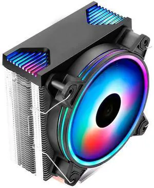 CPU Cooler 4 Copper Heatpipes 120mm Fan Single-Tower RGB CPU Air Cooler for LGA 1151 1150 1155 1156 AM4 AM3+ AM2 FM2+ FM2 FM1 CPU Cooler 4 Copper Heatpipes 120mm Fan Single-Tower RGB CPU Air Cooler for LGA 1151 1150 1155 1156 AM4 AM3+ AM2 FM2+ FM2 FM1