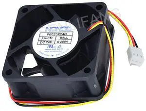 New 6CM Square Cooler F6025X24B DC24V 0.25A 60 * 60 * 25MM Three Lines Inverter Fan New 6CM Square Cooler F6025X24B DC24V 0.25A 60 * 60 * 25MM Three Lines Inverter Fan