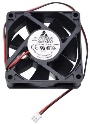 for AFB0724VH 3620792211 Cooling Fan 7025 DC24V 0.33A 7CM Two Pins for AFB0724VH 3620792211 Cooling Fan 7025 DC24V 0.33A 7CM Two Pins