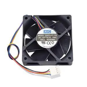for DA07020T12U 7020 DC 12V 0.7A 7cm 4 Lines Square Cooling Fan for DA07020T12U 7020 DC 12V 0.7A 7cm 4 Lines Square Cooling Fan