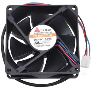 for FD488025HB Cooling Fan DC48V 0.09A 3-Wire 80x80x25mm for FD488025HB Cooling Fan DC48V 0.09A 3-Wire 80x80x25mm