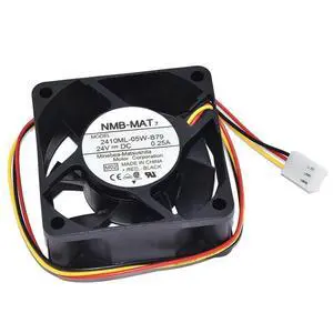 for 2410ML-05W-B79 DC 24V 0.25A 60x60x25mm 6025 Three Lines Square Cooling Fan for 2410ML-05W-B79 DC 24V 0.25A 60x60x25mm 6025 Three Lines Square Cooling Fan