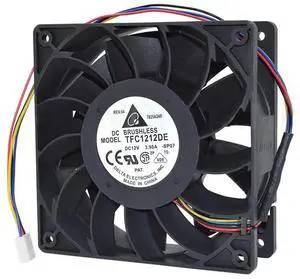 for TFC1212DE Server Cooling Fan DC12V 3.90A 12CM 5200RPM 252CFM 4-Wire for TFC1212DE Server Cooling Fan DC12V 3.90A 12CM 5200RPM 252CFM 4-Wire