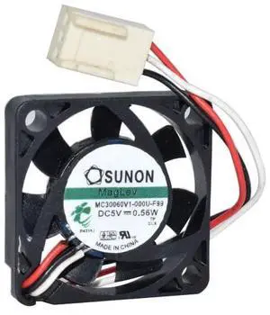 MC30060V1-000U-F99 DC 5V 0.56W 30x30x6mm 3-Pin Server Cooler Fan MC30060V1-000U-F99 DC 5V 0.56W 30x30x6mm 3-Pin Server Cooler Fan