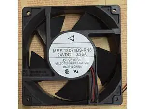 Original Melco 12CM 120*38mm MMF-12D24DS-RN8 24V 0.36A 2 Wires 2 Pins inverter Fan for PLC ABB Yaskawa device Original Melco 12CM 120*38mm MMF-12D24DS-RN8 24V 0.36A 2 Wires 2 Pins inverter Fan for PLC ABB Yaskawa device