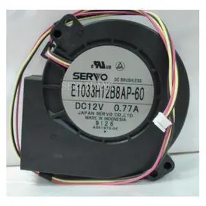 E1033H12B8AP-60 AC 12V 0.77A 9cm 9733 97*97*33MM Dual Ball Bearing Cooling Fan E1033H12B8AP-60 AC 12V 0.77A 9cm 9733 97*97*33MM Dual Ball Bearing Cooling Fan