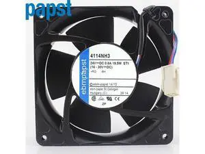 1pcs 4114NH3 24V 19.5W High power cooling fan 12038 120*120*38MM server inverter 1pcs 4114NH3 24V 19.5W High power cooling fan 12038 120*120*38MM server inverter
