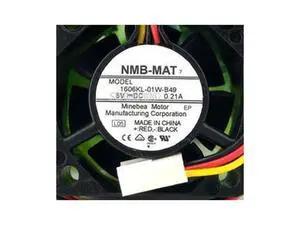 1606KL-01W-B49 L50 DC 5V 0.21A 40x40x15mm 3-wire Server Cooler Fan 1606KL-01W-B49 L50 DC 5V 0.21A 40x40x15mm 3-wire Server Cooler Fan