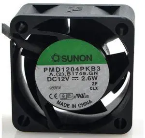 SUNON PMD1204PKB3 12V 2.6W 4020 4CM cm double ball temperature control fan SUNON PMD1204PKB3 12V 2.6W 4020 4CM cm double ball temperature control fan