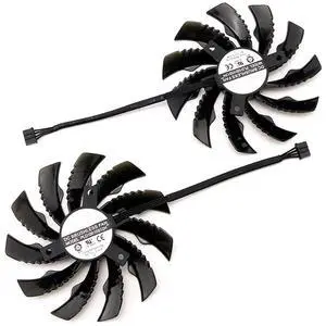 Graphics Card Cooling Fans Suitable for Gigabyte RTX 3050 3060 3060Ti Eagle Series Desktop PLD10010S12H 95mm 12V 0.30A 4Pin Video Card Cooler Fans GPU Fan (2PCS) Graphics Card Cooling Fans Suitable for Gigabyte RTX 3050 3060 3060Ti Eagle Series Desktop PLD10010S12H 95mm 12V 0.30A 4Pin Video Card Cooler Fans GPU Fan (2PCS)