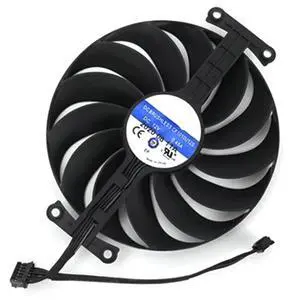 Graphics Card Cooling Fan Replacement for ASUS ROG Strix RTX 3060Ti 3070 3070Ti 3080 3080Ti 3090 Gaming RX 6700XT 6800 Series 95mm CF1010U12S 12V 0.45A 7 Pin Video Card Cooler Fans GPU Fan (Fan-2) Graphics Card Cooling Fan Replacement for ASUS ROG Strix RTX 3060Ti 3070 3070Ti 3080 3080Ti 3090 Gaming RX 6700XT 6800 Series 95mm CF1010U12S 12V 0.45A 7 Pin Video Card Cooler Fans GPU Fan (Fan-2)