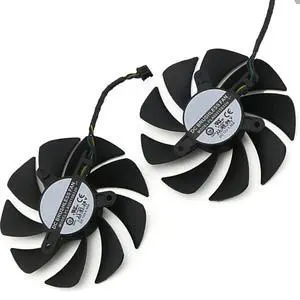 Graphics Card Cooling Fans Suitable for Dell for Lenovo RTX 3060Ti 3070 3080 3090 Series Desktop PLA09215B12H 85mm 12V 0.55A 4Pin + 2PIN Video Card Cooler Fans GPU Fan (2PCS) Graphics Card Cooling Fans Suitable for Dell for Lenovo RTX 3060Ti 3070 3080 3090 Series Desktop PLA09215B12H 85mm 12V 0.55A 4Pin + 2PIN Video Card Cooler Fans GPU Fan (2PCS)