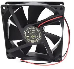 9cm 12V 0.14A D90SL-12 DC 12V 0.14A 92x92x25mm 2-Wire Chassis Cooling Fan 9cm 12V 0.14A D90SL-12 DC 12V 0.14A 92x92x25mm 2-Wire Chassis Cooling Fan