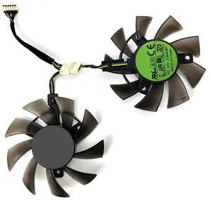 Graphics Card Cooling Fans Suitable for ASUS TUF GTX 1650 1650S 1660 1660S 1660Ti Gaming for TUF RTX 2060 Gaming Series Desktop T128015BU 75mm 12V 0.50A 6 Pin Video Card Cooler Fans GPU Fan (2PCS) Graphics Card Cooling Fans Suitable for ASUS TUF GTX 1650 1650S 1660 1660S 1660Ti Gaming for TUF RTX 2060 Gaming Series Desktop T128015BU 75mm 12V 0.50A 6 Pin Video Card Cooler Fans GPU Fan (2PCS)