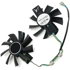 Graphics Card Cooling Fans Suitable for for PowerColor for DATALAND RX 580 570 560XT X-Serial RX 570 Cool Energy/Red Dragon/Dual Cool Series Desktop GA92B2U 88mm 12V 0.46A 4Pin (2PCS) Graphics Card Cooling Fans Suitable for for PowerColor for DATALAND RX 580 570 560XT X-Serial RX 570 Cool Energy/Red Dragon/Dual Cool Series Desktop GA92B2U 88mm 12V 0.46A 4Pin (2PCS)