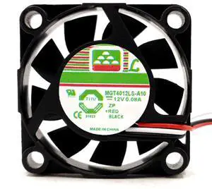 MGT4012LR-A10 MGT4012LS-A10 12V 0.08A 4010 3Wire Silent Cooling Fan MGT4012LR-A10 MGT4012LS-A10 12V 0.08A 4010 3Wire Silent Cooling Fan