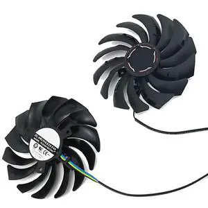 Graphics Card Cooling Fans Suitable for MSI RTX 2070 2070S 3050 3060 3060TI Gaming RX 6600XT 6700XT Gaming Series Desktop PLD10010S12HH 95mm 12V 0.40A 4Pin Video Card Cooler Fans GPU Fan (2PCS) Graphics Card Cooling Fans Suitable for MSI RTX 2070 2070S 3050 3060 3060TI Gaming RX 6600XT 6700XT Gaming Series Desktop PLD10010S12HH 95mm 12V 0.40A 4Pin Video Card Cooler Fans GPU Fan (2PCS)