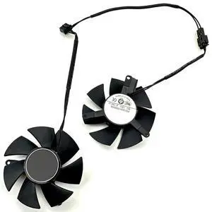Graphics Card Cooling Fans Suitable for Gigabyte GTX 1650 1630 Low Profile Series Desktop FS1250-S2053A 47mm 12V 0.19A 3Pin Video Card Cooler Fans GPU Fan (2PCS) Graphics Card Cooling Fans Suitable for Gigabyte GTX 1650 1630 Low Profile Series Desktop FS1250-S2053A 47mm 12V 0.19A 3Pin Video Card Cooler Fans GPU Fan (2PCS)