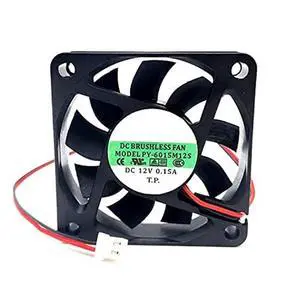 PY-6015M12S 12V 0.15A 6015 6CM 2-Wire Case Dual Ball 2Pin High Speed Brushless Cooling Fan PY-6015M12S 12V 0.15A 6015 6CM 2-Wire Case Dual Ball 2Pin High Speed Brushless Cooling Fan