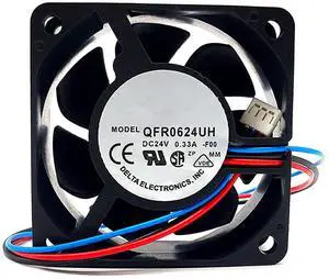 60MM Fan QFR0624UH 6025 DC 24V Fan 0.33A 7.92W 60 * 60 * 25MM Inverter 6cm Cooling Fan 3-pin 60MM Fan QFR0624UH 6025 DC 24V Fan 0.33A 7.92W 60 * 60 * 25MM Inverter 6cm Cooling Fan 3-pin
