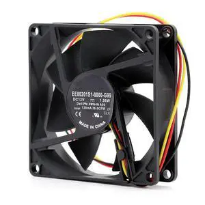CPU Cooling Fan for Dell OptiPlex 390, 80mm Fan EE80201S1-0000-G99 DC 12V 1.56W 8020 P/N: XMN4N A00 3 Wire 8cm Case Fan, 80 * 80 * 20mm CPU Cooling Fan for Dell OptiPlex 390, 80mm Fan EE80201S1-0000-G99 DC 12V 1.56W 8020 P/N: XMN4N A00 3 Wire 8cm Case Fan, 80 * 80 * 20mm
