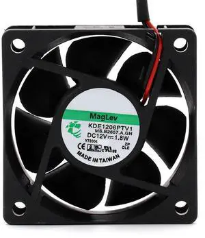 KDE1206PTV1 12V 1.8W 6CM 6025 2-Wire Silent Cooling Fan, 60mm Fan 6025mm 2-Wire Cooling Fan KDE1206PTV1 12V 1.8W 6CM 6025 2-Wire Silent Cooling Fan, 60mm Fan 6025mm 2-Wire Cooling Fan