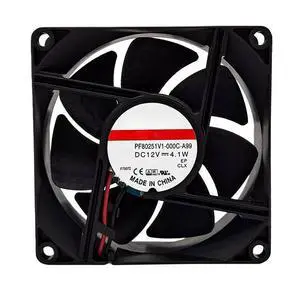PF80251V1-000C-A99 8025 80mm Fan 12V 4.1W 8cm Fan for SUNON Magnetic Suspension Case Cooling Fan 2 Wire PF80251V1-000C-A99 8025 80mm Fan 12V 4.1W 8cm Fan for SUNON Magnetic Suspension Case Cooling Fan 2 Wire