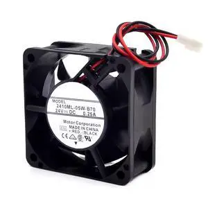 6CM 2410ML-05W-B70 for NMB 6025 60mm 24V Fan 0.25A 60 * 60 * 25MM Dual Ball Bearing Cooling Fan 2-pin 6CM 2410ML-05W-B70 for NMB 6025 60mm 24V Fan 0.25A 60 * 60 * 25MM Dual Ball Bearing Cooling Fan 2-pin