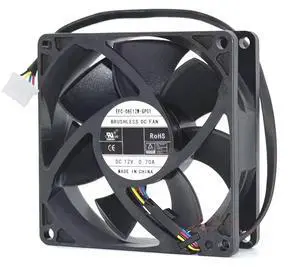 EFC-08E12W-GP01 Dual Ball 8025 0.7A Temperature Control PWM Speed Measurement 8CM High Rotation CFM Server Inverter case Fan EFC-08E12W-GP01 Dual Ball 8025 0.7A Temperature Control PWM Speed Measurement 8CM High Rotation CFM Server Inverter case Fan